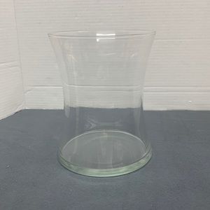 Clear Glass Flared Vase Centerpiece Large Decor